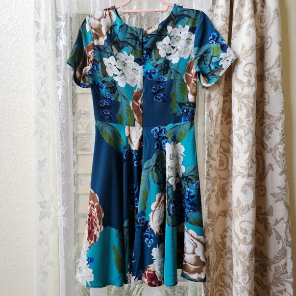 Anthropologie Corey Lynn Calter Short Sleeve A-Line Paeonia Dress, 4 - Picture 4 of 9